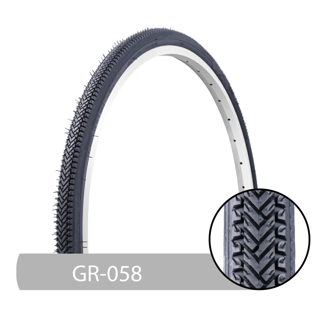 LLANTA BICICLETA+26 X 1 3/8+NEGRA+(37-590)+GR-058+MARCA+GRID+MAXLIVE