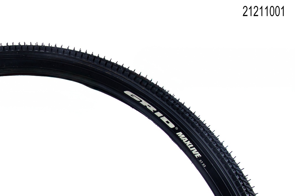 LLANTA BICICLETA+26 X 1 3/8+NEGRA+(37-590)+GR-058+MARCA+GRID+MAXLIVE