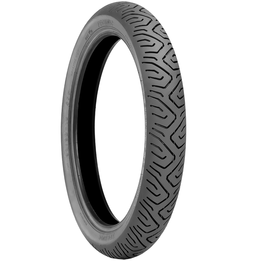 Llanta para moto 90/90-18 (TL) Tipo Tubular Modelo SPORT Marca Technic Brasil