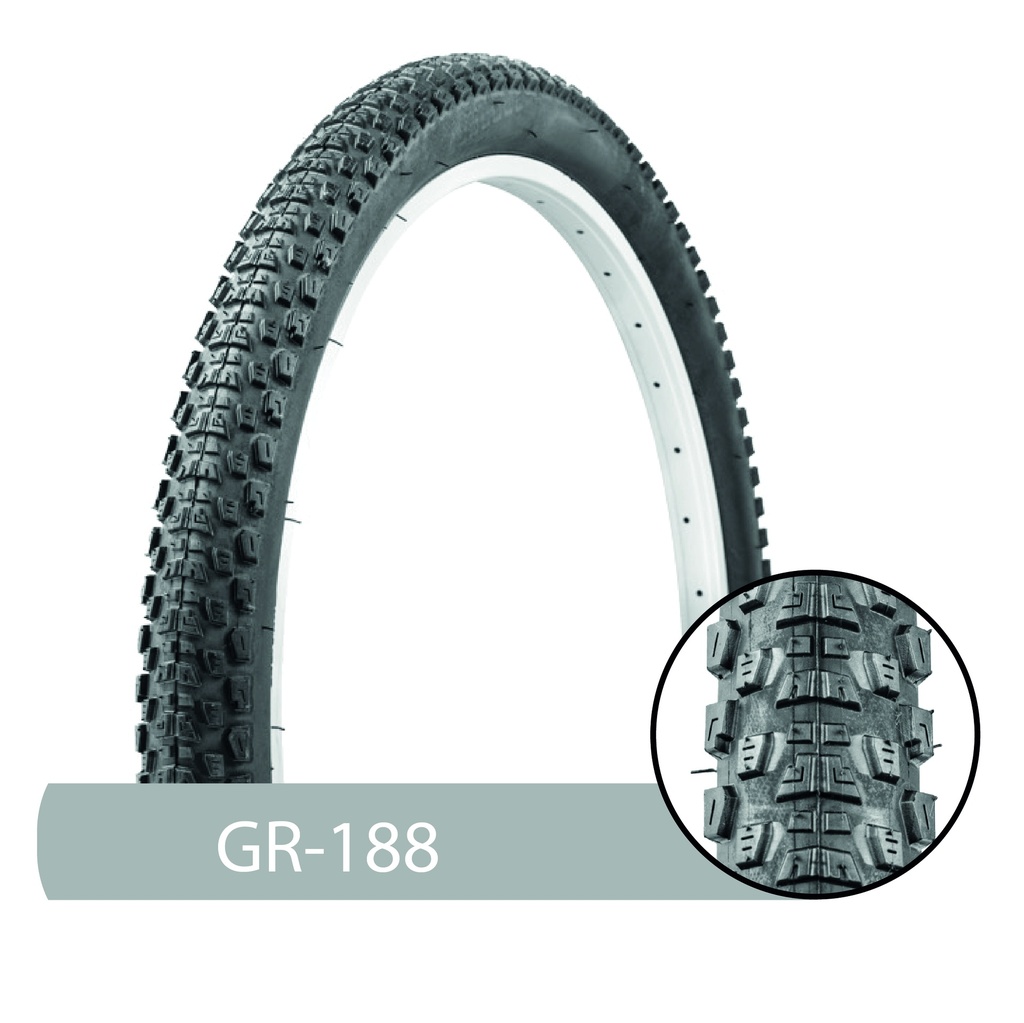 LLANTA BICICLETA+26 X 2.35+NEGRA+(60-559)+GR-188+MARCA+GRID+ARMOUR