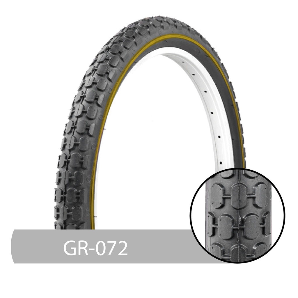 LLANTA BICICLETA+26 X 2.125+LINEA AMARILLA+(57-559)+GR-072+MARCA+GRID+GP3