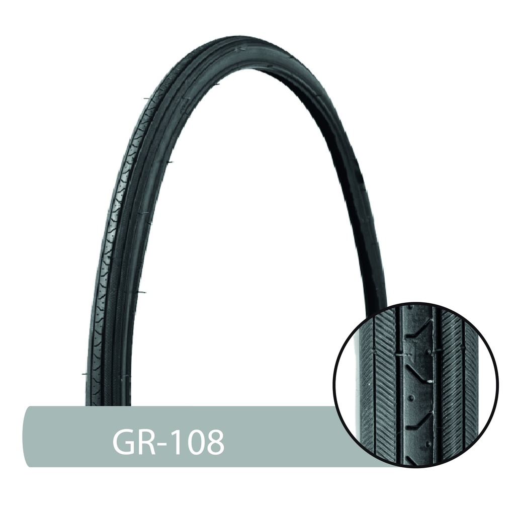 LLANTA BICICLETA+27 X 1 1/4+NEGRA+(32-630)+GR-108+MARCA+GRID+SHOOT
